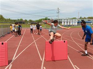 Hurdles with Coach Jimmy
