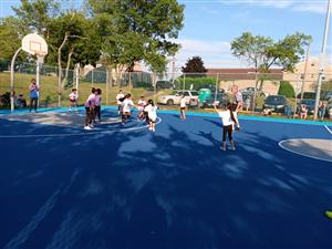 Pink team defending a loose ball 6-25-24