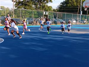 Laila dribbling down on offense 6-25-24