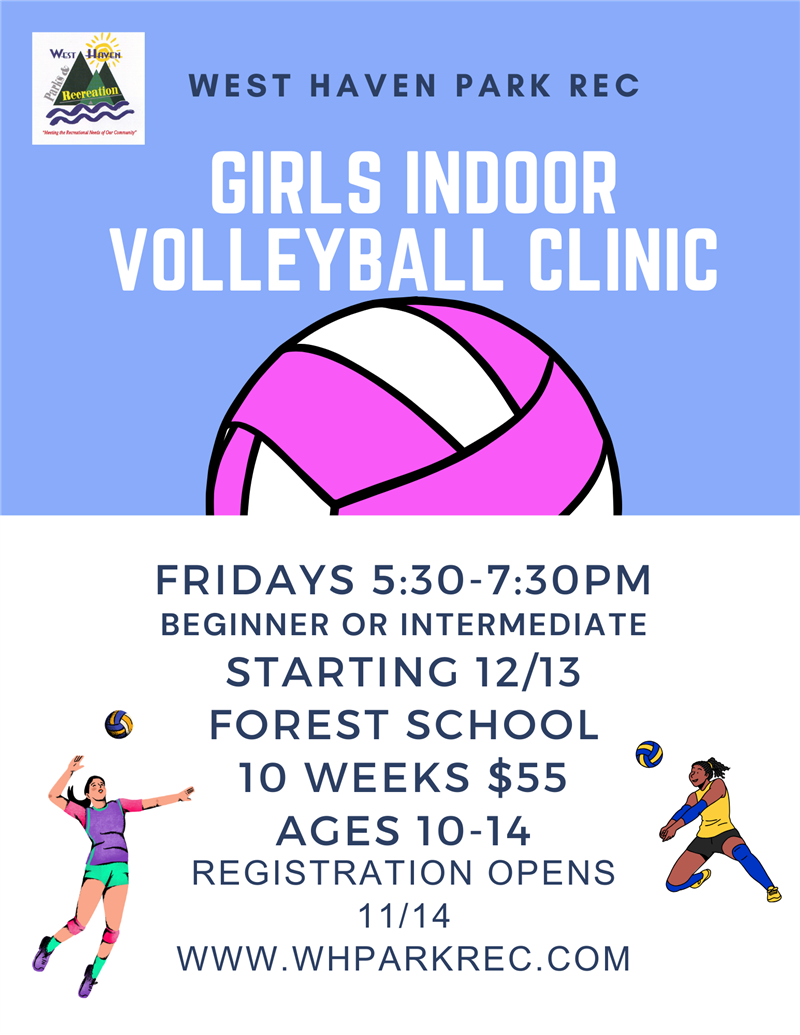 girls indoor vball clinic flier