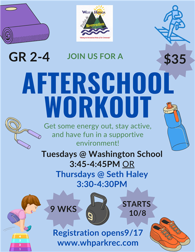 strength & conditioning flier afterschool